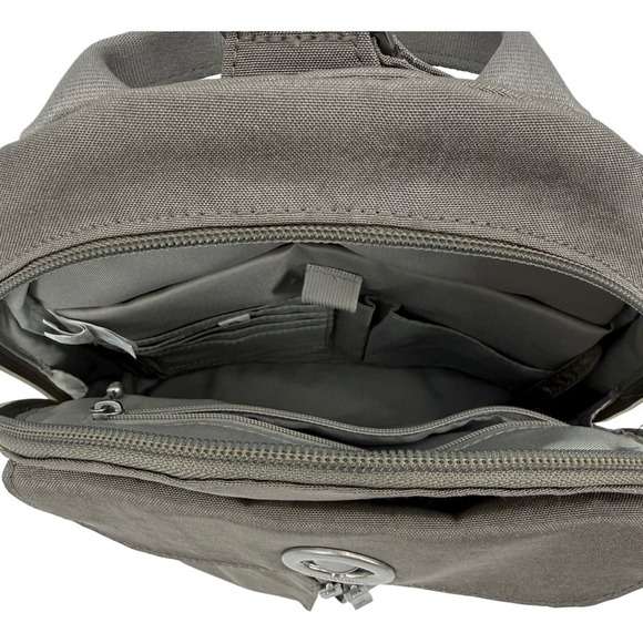 BAGGALLINI Naples Small Backpack Sling Bag‎ Gray Nylon  display picture 3